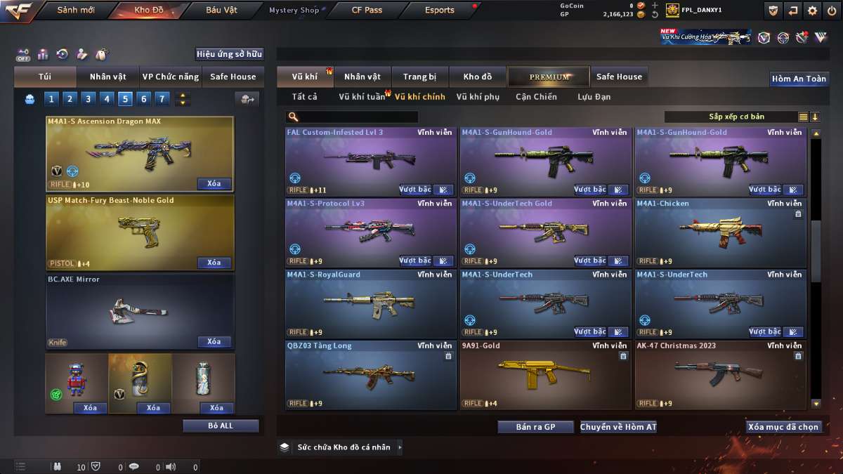 shop acc cf uy tin gia re